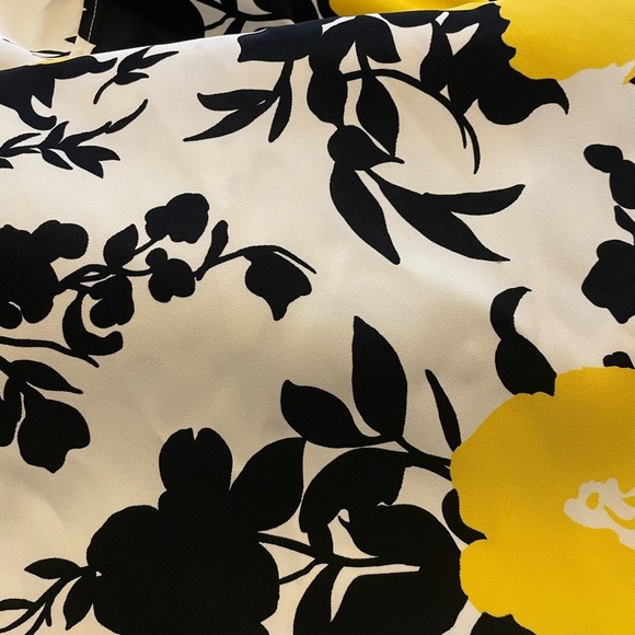 Alyx Black and Yellow Floral Midi Dress - Picture 5 of 10